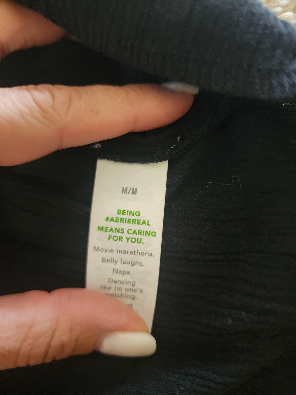 Aerie Black Scoop Neck Midi Dress - Picture 4 of 4